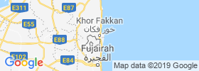 Khawr Fakkan map